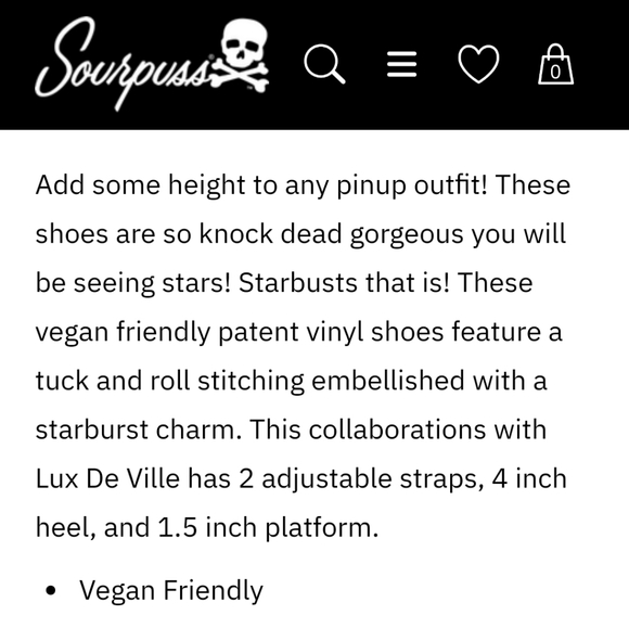 TUK x LUX DE VILLE - Black Starburst Platform Mary Jane Wedges - New in Box⚡ - Picture 3 of 12